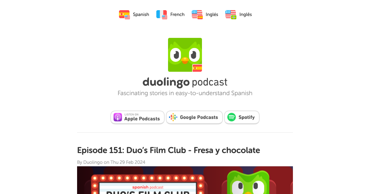 Duolingo Spanish Podcast