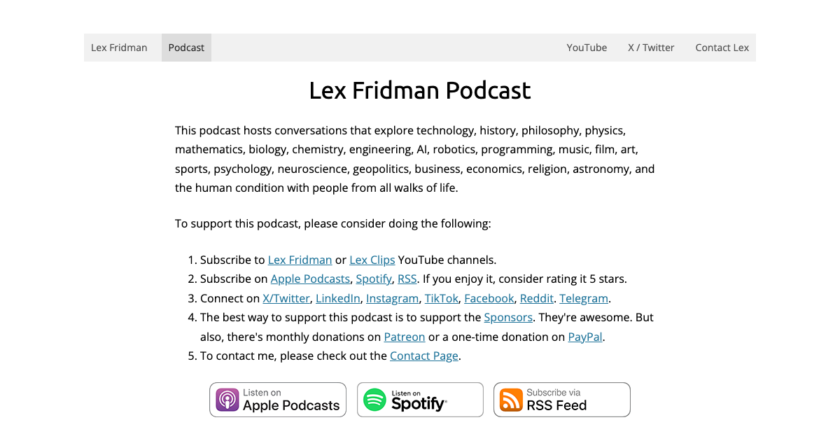 Lex Fridman Podcast