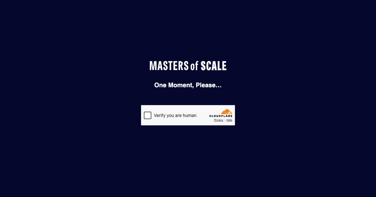 Masters of Scale