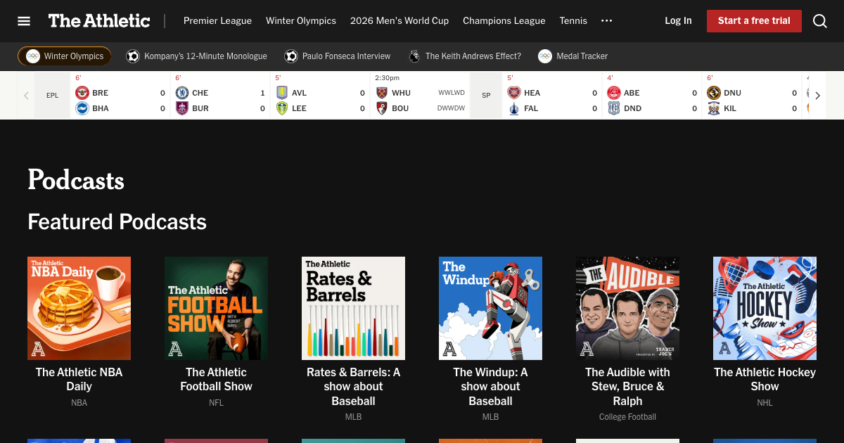 The Athletic Football Podcast