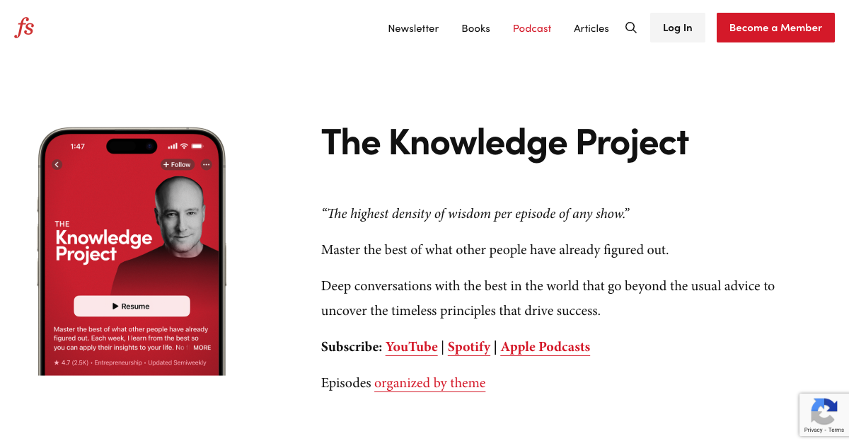 The Knowledge Project with Shane Parrish