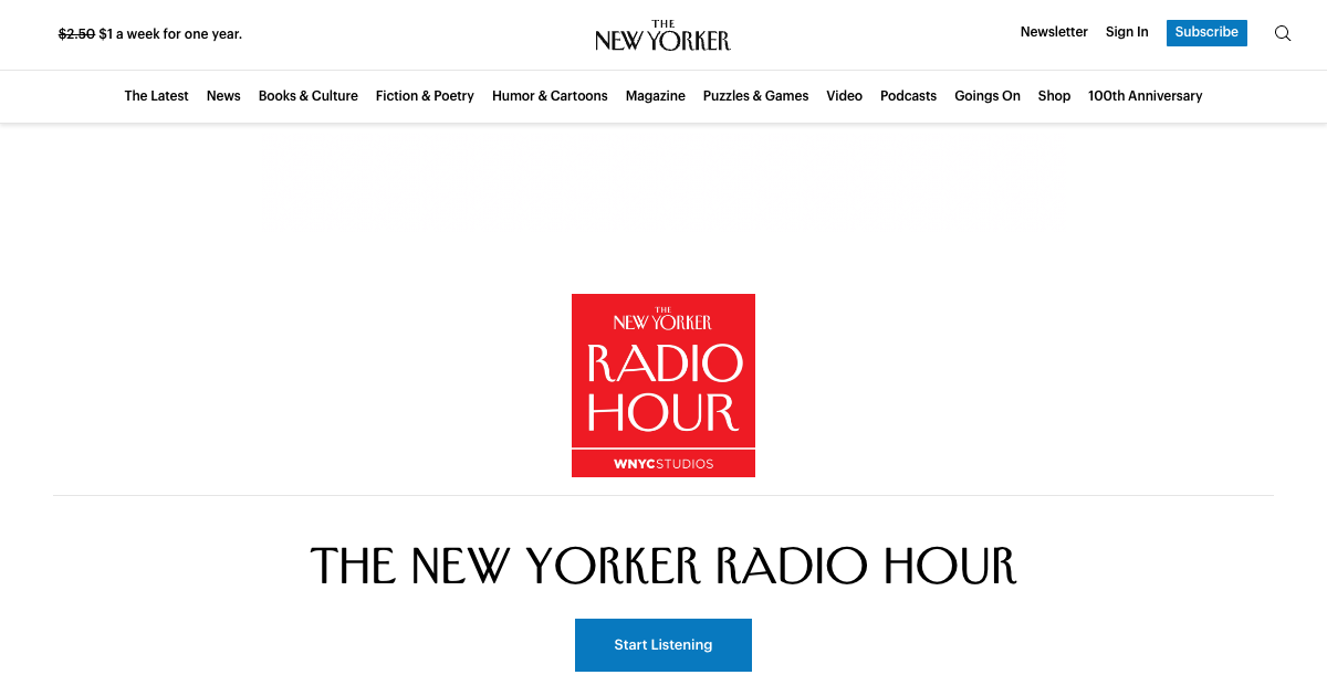 The New Yorker Radio Hour